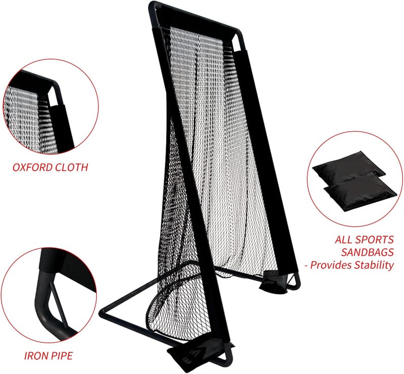 Sharellon Football Kicking Cage Net - Portable 81x41IN Football Goal Training Aids for Backyard Indoor Outdoor-Youth & Adults - Image 5